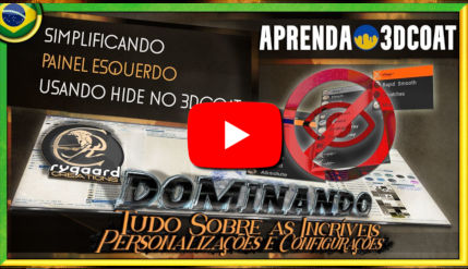 Simplificando painel esquerdo usando hide no 3DCoat Simplificando painel esquerdo usando hide no 3DCoat