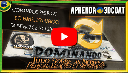 Comandos restore do painel esquerdo da interface no 3dcoat Comandos restore do painel esquerdo da interface no 3dcoat
