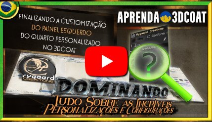 Finalizando a customização do Painel Esquerdo do quarto personalizado no 3dcoat Finalizando a customização do Painel Esquerdo do quarto personalizado no 3dcoat