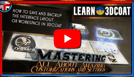 How to save and backup the interface layout or workspace in 3DCoat How to save and backup the interface layout or workspace in 3DCoat