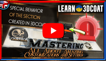 Special behavior of the section created in 3DCoat Special behavior of the section created in 3DCoat