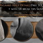 Rygaard Apply Details (Free 3DCoat brush) + with 68 brush tips SkinPack