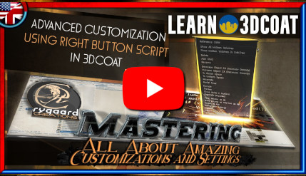 Advanced customization using right button script in 3dcoat Part 01 Advanced customization using right button script in 3dcoat Part 01
