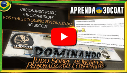 Adicionando novas funcionalidades nos menus do quarto personalizado no 3DCoat Adicionando novas funcionalidades nos menus do quarto personalizado no 3DCoat