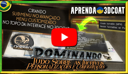 Criando sub-menu no avançado menu customizado no topo da interface no 3DCoat Criando sub-menu no avançado menu customizado no topo da interface no 3DCoat