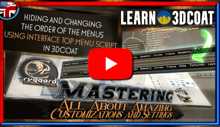 Hiding and changing the order of the menus using interface top menu script in 3dcoat Hiding and changing the order of the menus using interface top menu script in 3dcoat