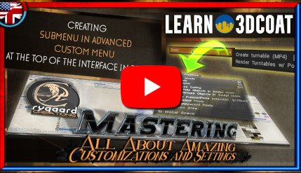 Creating submenu in advanced custom menu at the top of the interface in 3DCoat Creating submenu in advanced custom menu at the top of the interface in 3DCoat