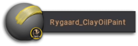 rygaard clay oil paint brush